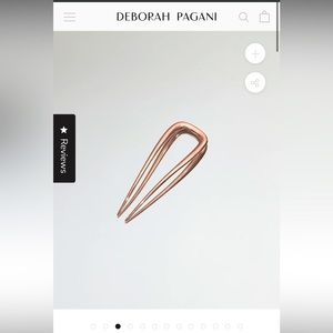 Deborah Pagani Small Stainless Steel Sleek Rose Goldplated Hair Pin